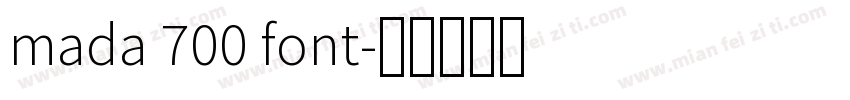 mada 700 font字体转换